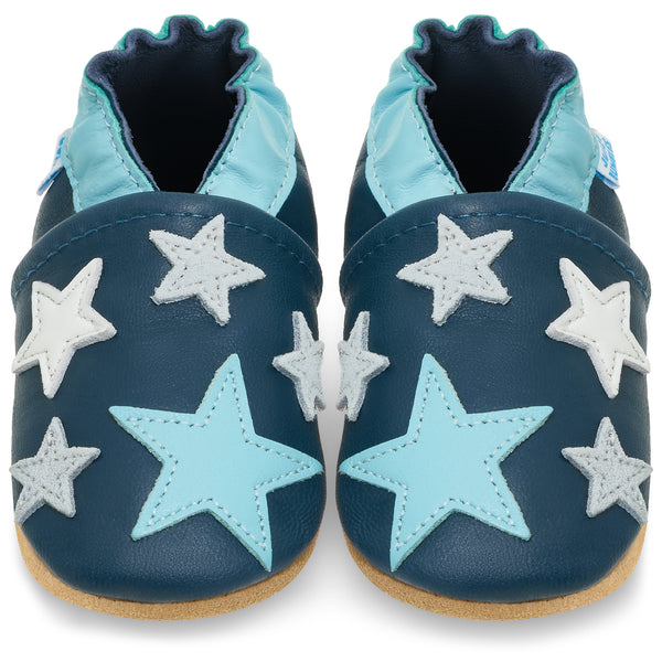 Baby Shoes Blue Stars