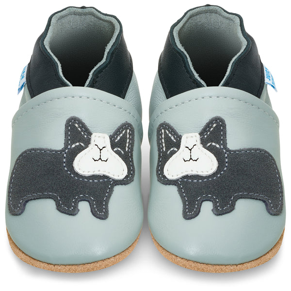 Baby Shoes - Bridget Bulldog Grey