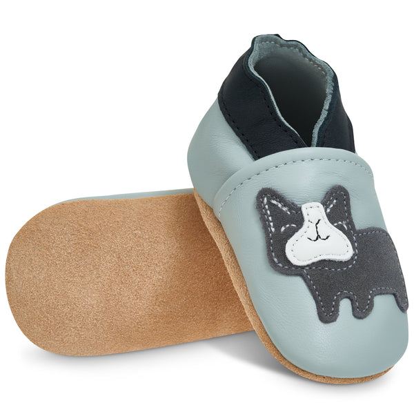 Baby Shoes - Bridget Bulldog Grey