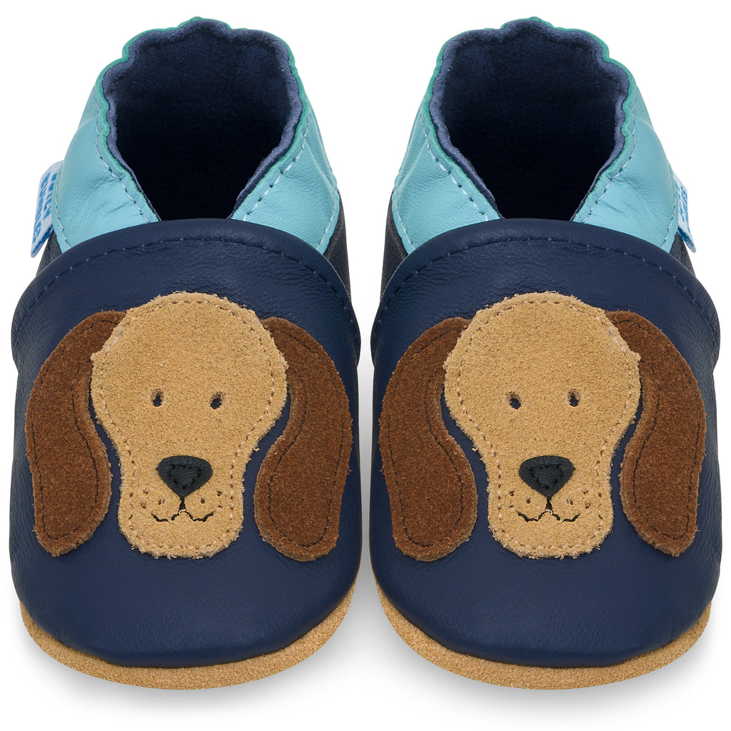 Baby Shoes Blue Rufus Dog