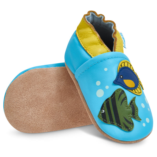Tropical Fish Soft Leather Baby Shoes