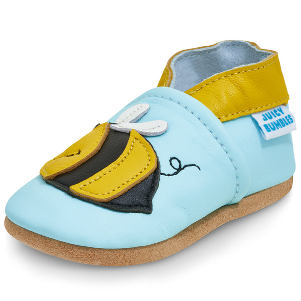 Bumble Bee Soft Leather Baby Shoes
