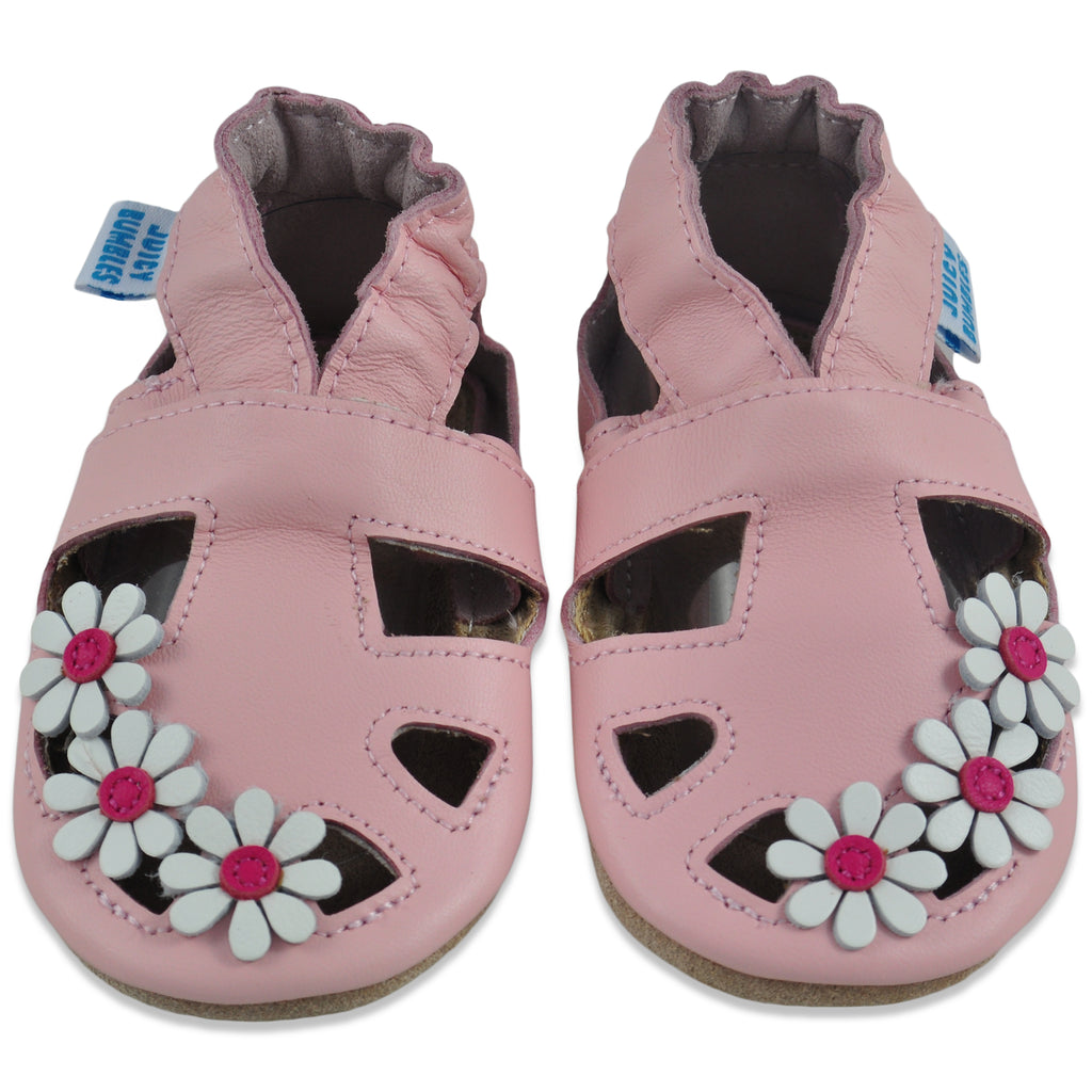 Baby Sandals Pink Daisies