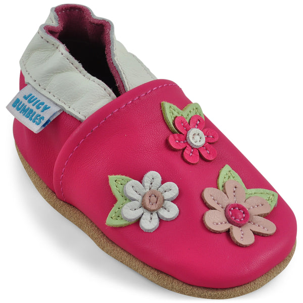 Baby Shoes Pink Blossoms