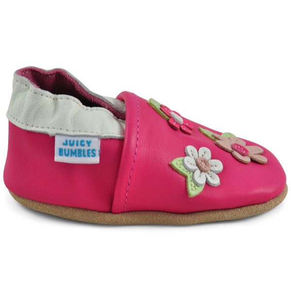Baby Shoes Pink Blossoms